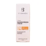 کرم ضدآفتاب رنگی بیزانس SPF 50+ رنگ بژ طلایی - نمای جلو تیوب