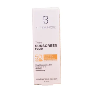 فلوئید ضدآفتاب رنگی بیزانس SPF50 شید بژ طبیعی - نمای جلو تیوب