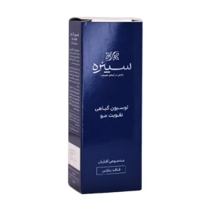 جعبه لوسیون گیاهی تقویت مو مخصوص آقایان سینره - نمای جلو و پنل فارسی
