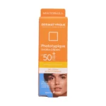 جعبه کرم ضد آفتاب هیدرا کرم SPF50 درماتیپیک - نمای جلو بسته‌بندی