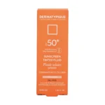 بسته‌بندی فلوئید ضد آفتاب رنگی پوست چرب SPF50+ رز بژ درماتیپیک - نمای جلو جعبه
