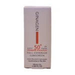 کرم ضد آفتاب رنگی SPF50+ شماره ۰۱ ژیناژن مخصوص پوست چرب و مختلط - نمای جلو بسته‌بندی