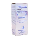 جعبه ژل بهداشتی مرطوب کننده بانوان هیدرودرم مدل هیدرافم - نمای جلو بسته‌بندی
