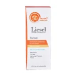 نمای جلوی جعبه ضد آفتاب لایسل با SPF 50+ و پوشش گسترده UVA و UVB