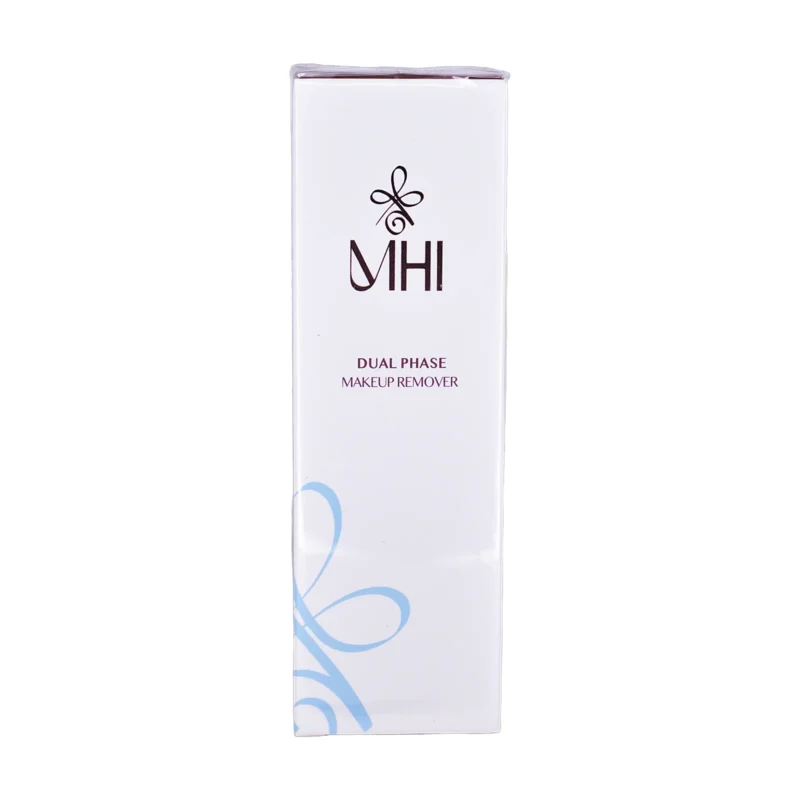 جعبه پاک کننده آرایش دو فاز ام اچ آی با عبارت Dual Phase Makeup Remover - نمای جلو بسته‌بندی