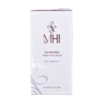 جعبه بالم شب سفت کننده صورت ام اچ آی با عنوان Age Reverse Night Face Balm و کمپلکس Lipo-Ceravit C - نمای جلو بسته‌بندی