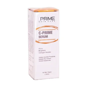 سرم ویتامین C پرایم C-Prime برای روشن و سفت کردن پوست - نمای جلو بسته‌بندی