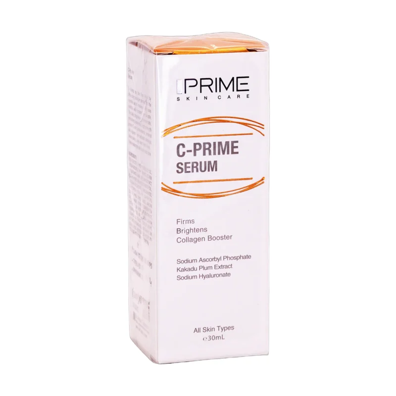 سرم ویتامین C پرایم C-Prime برای روشن و سفت کردن پوست - نمای جلو بسته‌بندی