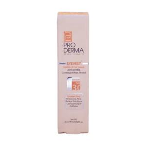 جعبه کرم دور چشم ضد چروک پرودرما با SPF30 - نمای جلو بسته‌بندی