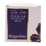 جعبه بسته‌بندی کرم روز Premium Aging Recovery ریکلمه با طرح گل طلایی
