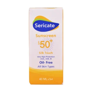 جعبه کرم ضد آفتاب فاقد چربی سری کیت SPF50+ مدل سیلک تاچ - نمای جلو