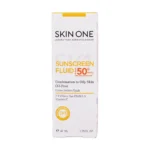 جعبه ضد آفتاب فلوئید فاقد چربی اسکین وان +SPF50 - نمای جلو بسته‌بندی